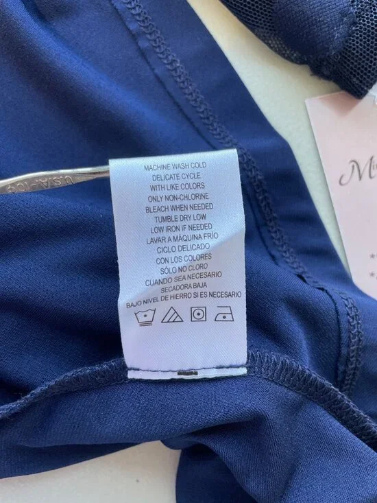 Nina Leonard Illusion Swing Dress Size Medium High Low 3/4 Sleeve Polka Dot NEW - Picture 9 of 11